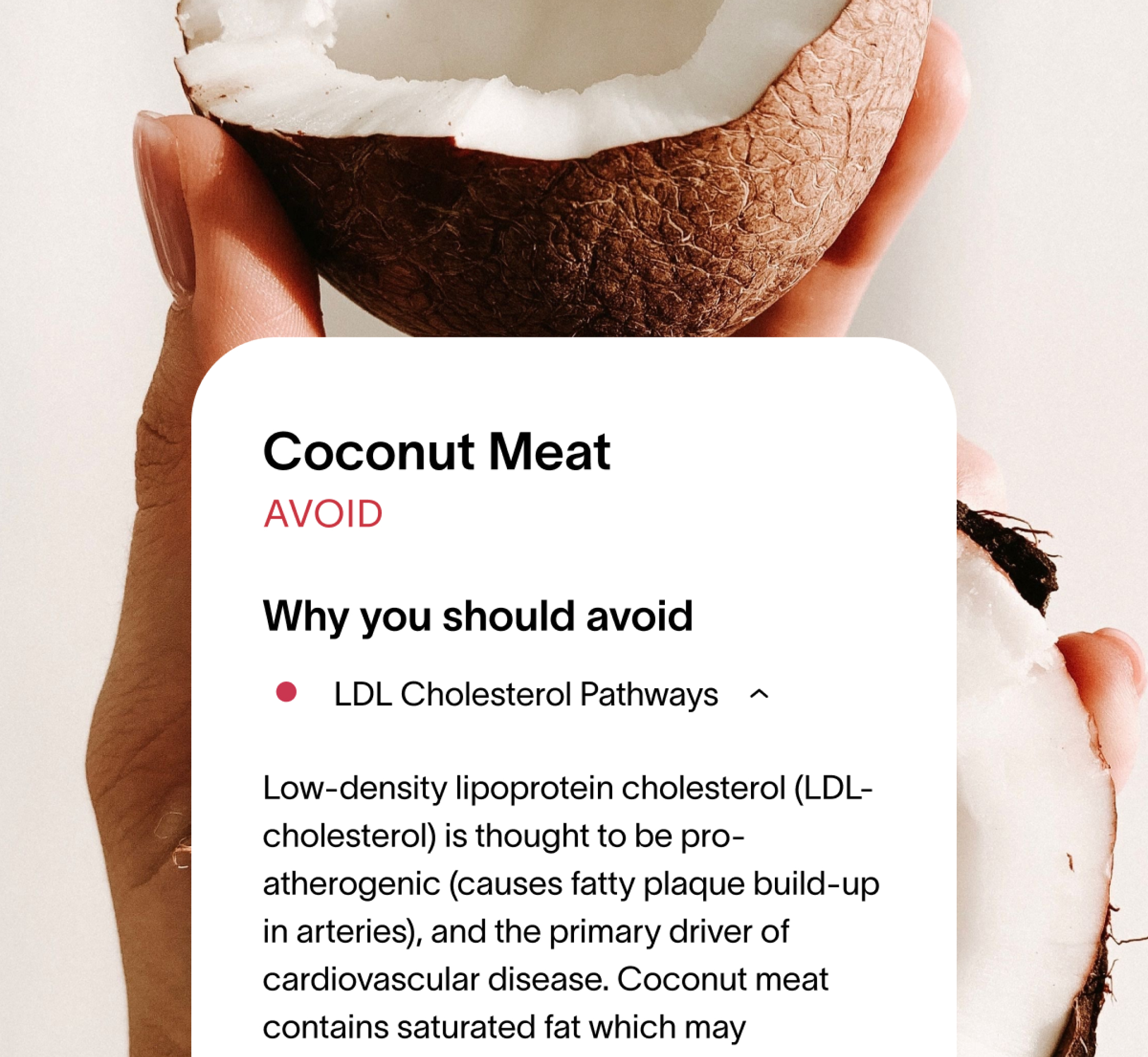 Viome - Avoid Coconut meat